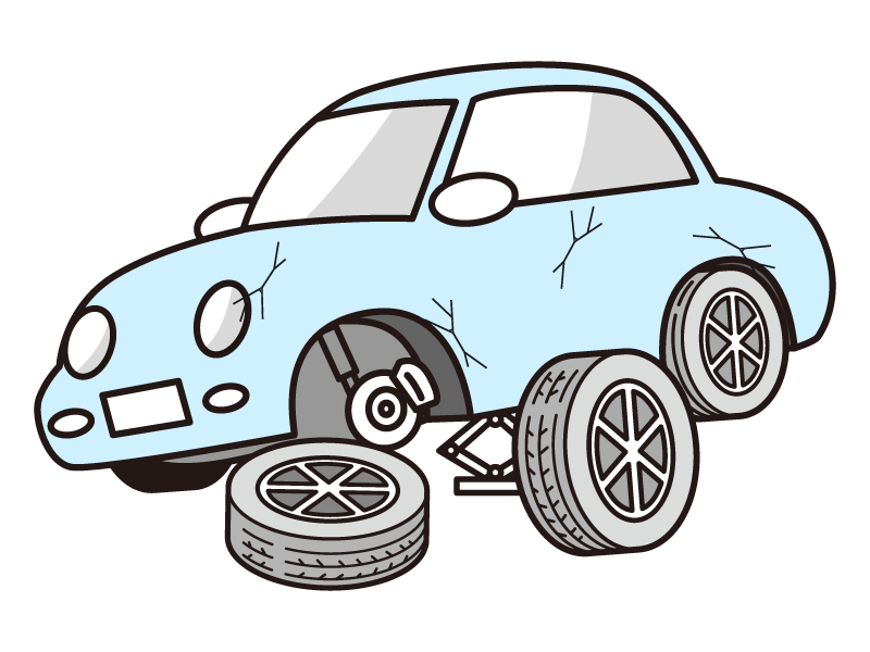 これまでのビジネス 車検や修理でも代車を無料で貸し出している状態